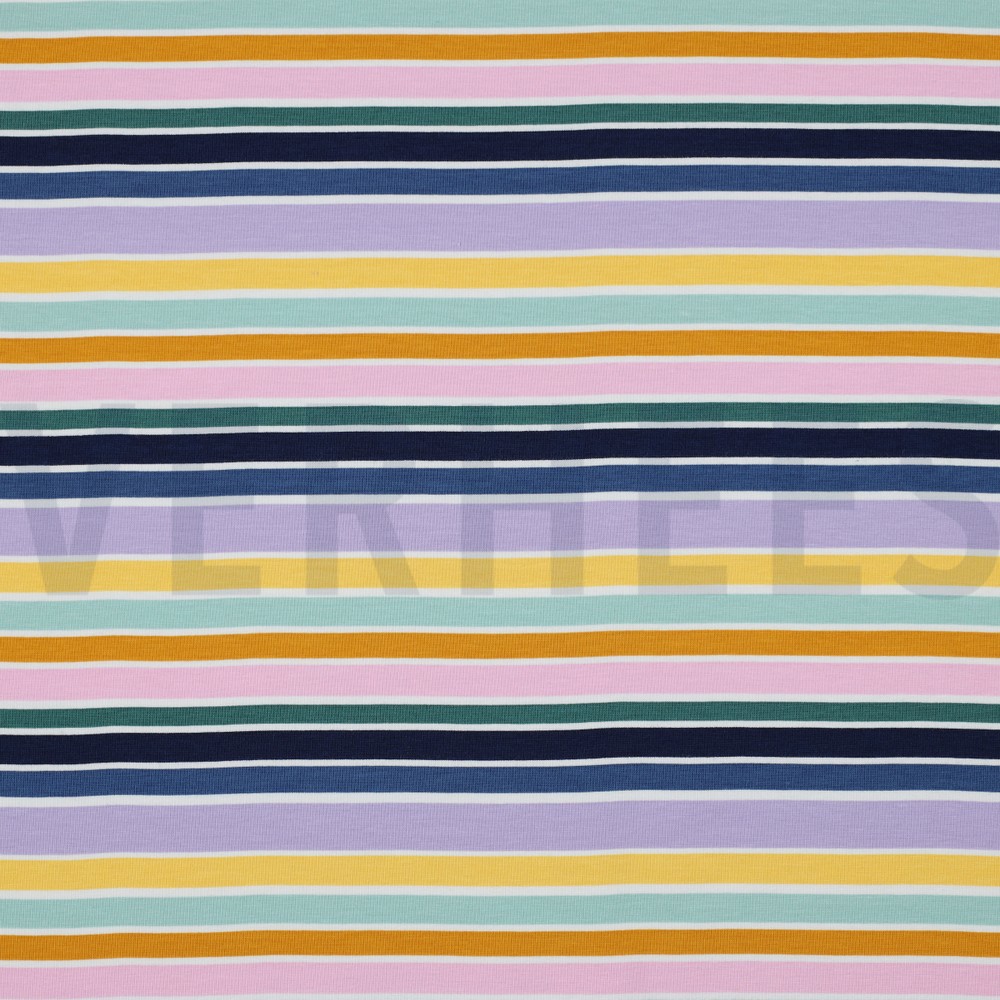 JERSEY PATCHES AND STRIPES MULTI COLOUR