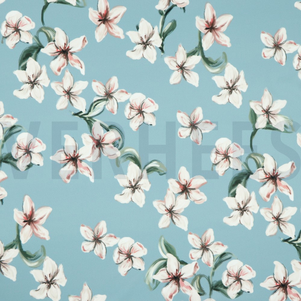 MAGNOLIA STRETCH DIGITAL SOFT BLUE