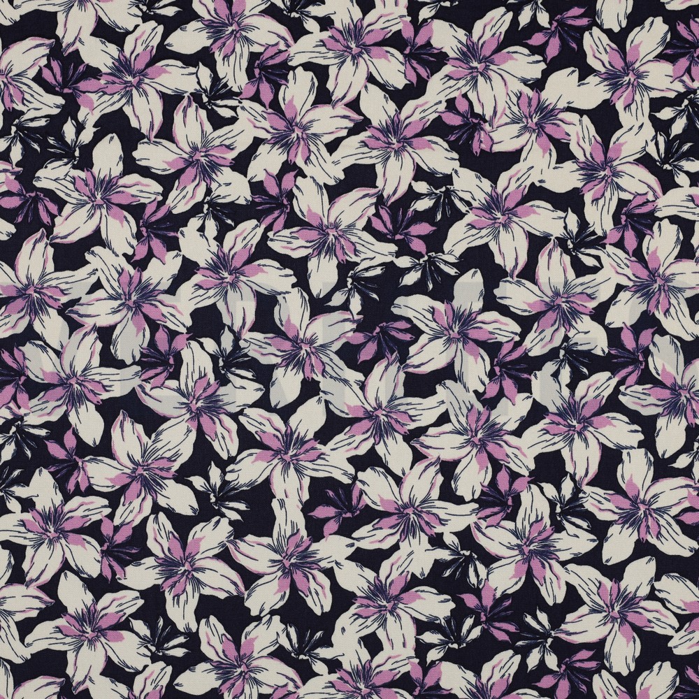 ROSELLA STRETCH FLOWERS NAVY