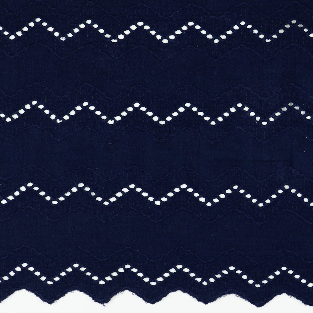 DOUBLE GAUZE BORDER 2-SIDE NAVY