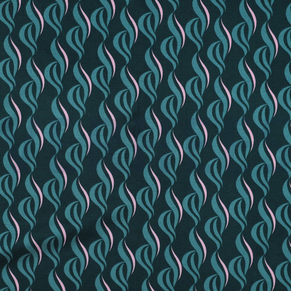 ROSELLA STRETCH ABSTRACT PETROL (hover)