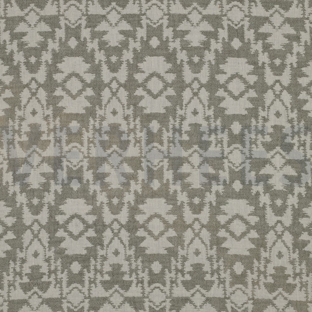 DOUBLE GAUZE JACQUARD AZTEC ARMY GREEN