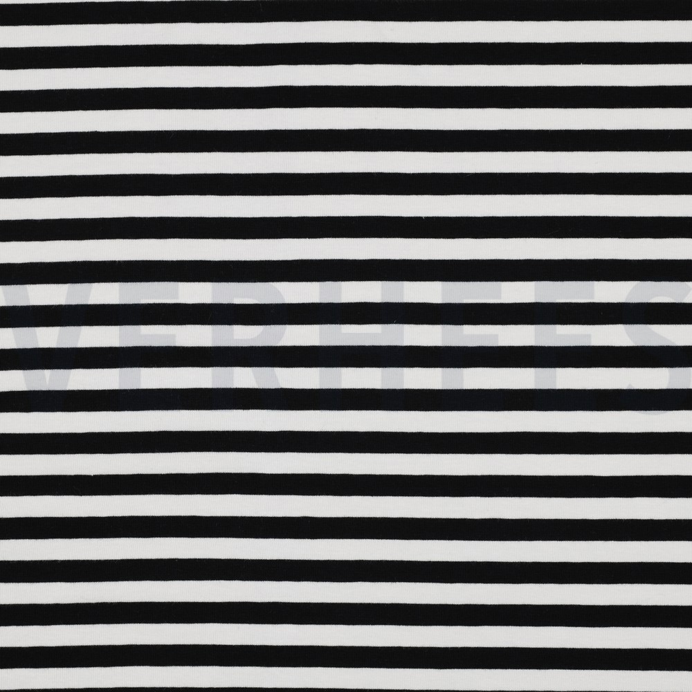 JERSEY YARN DYED STRIPES BLACK (hover)