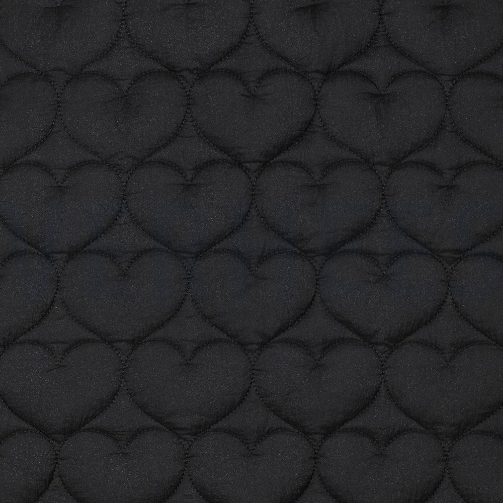 STEPPED HEARTS BLACK