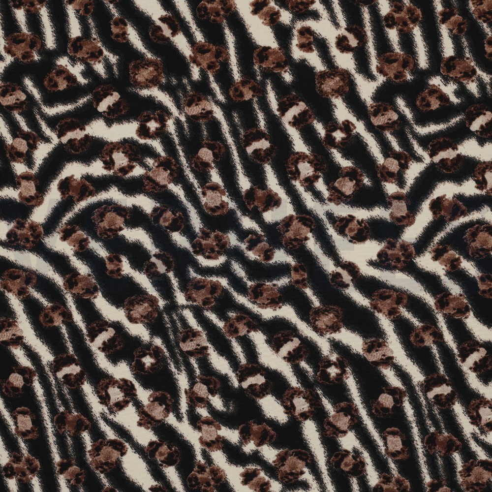 MAGNOLIA STRETCH ANIMAL SKIN BLACK