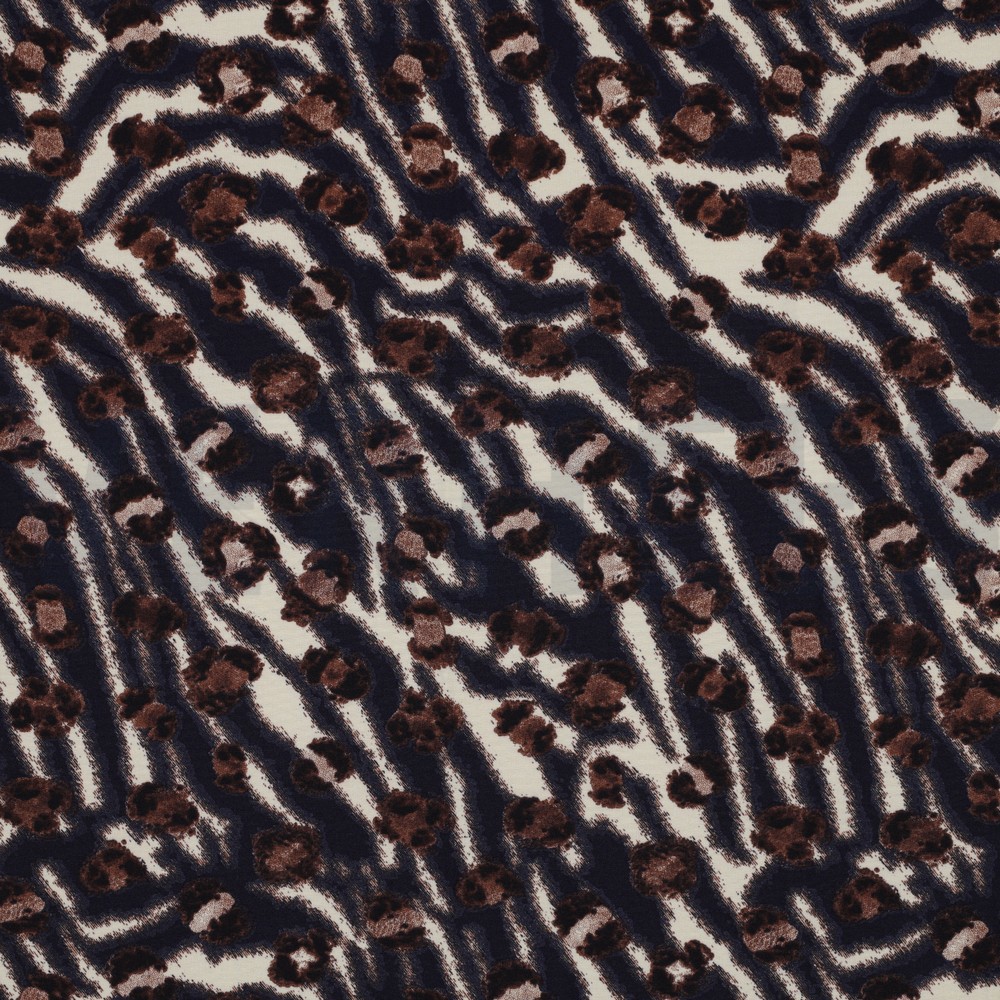 MAGNOLIA STRETCH ANIMAL SKIN NAVY