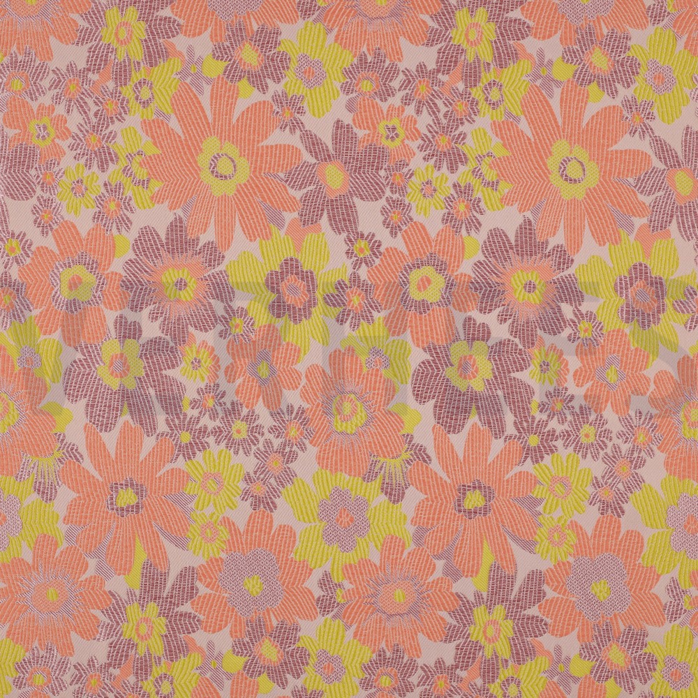 JACQUARD FLOWERS LIGHT ROSE