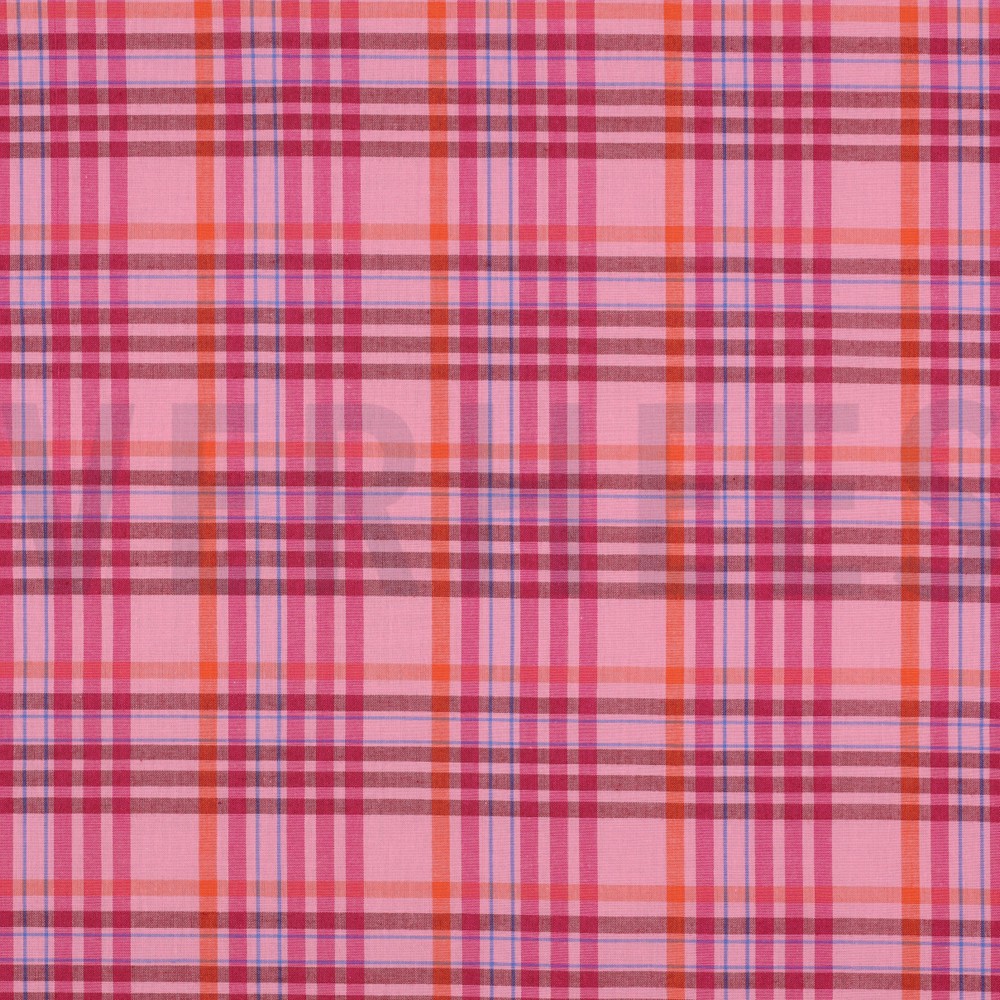 COTTON YARN DYED CHECKS LIGHT PINK