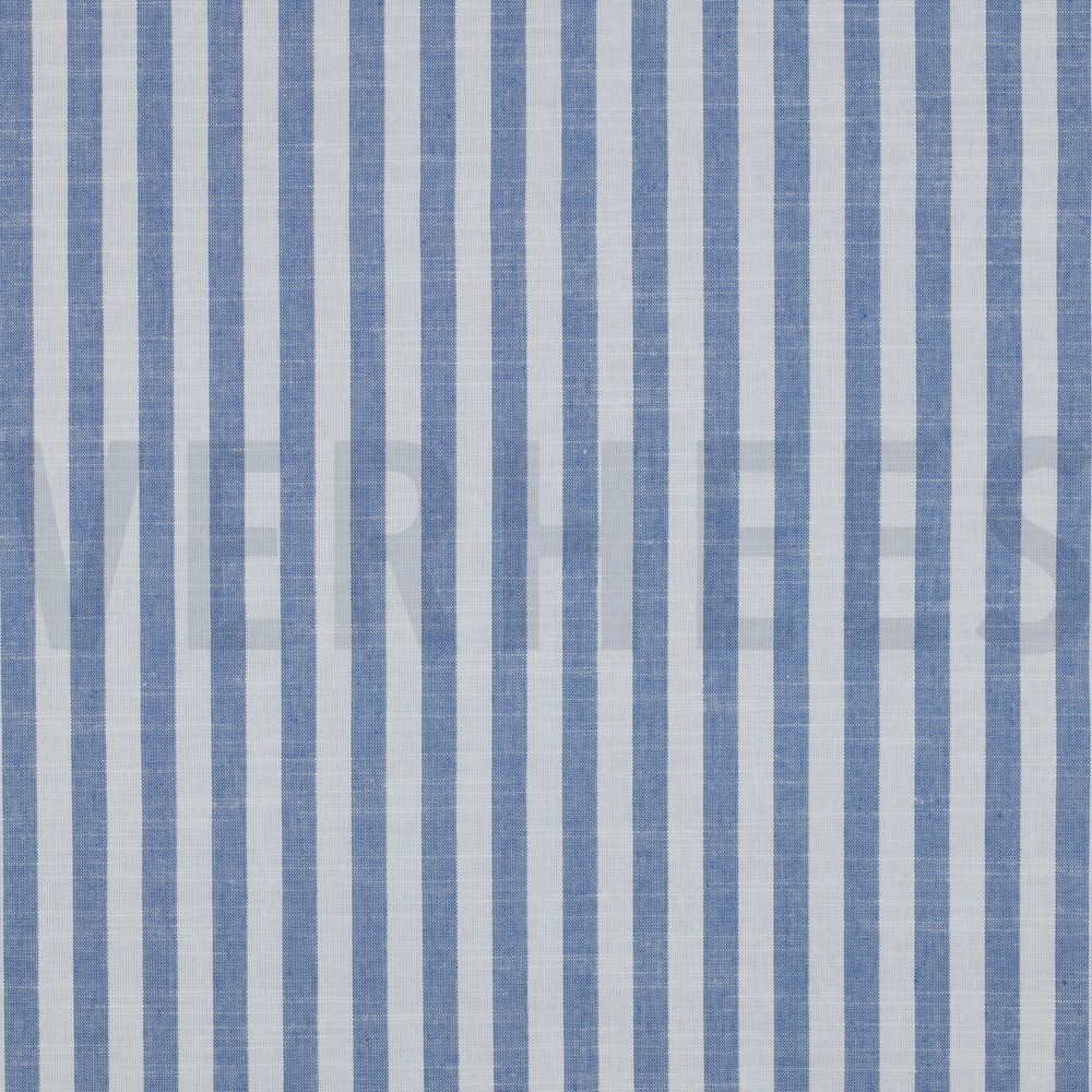 COTTON YARN DYED STRIPES BLUE