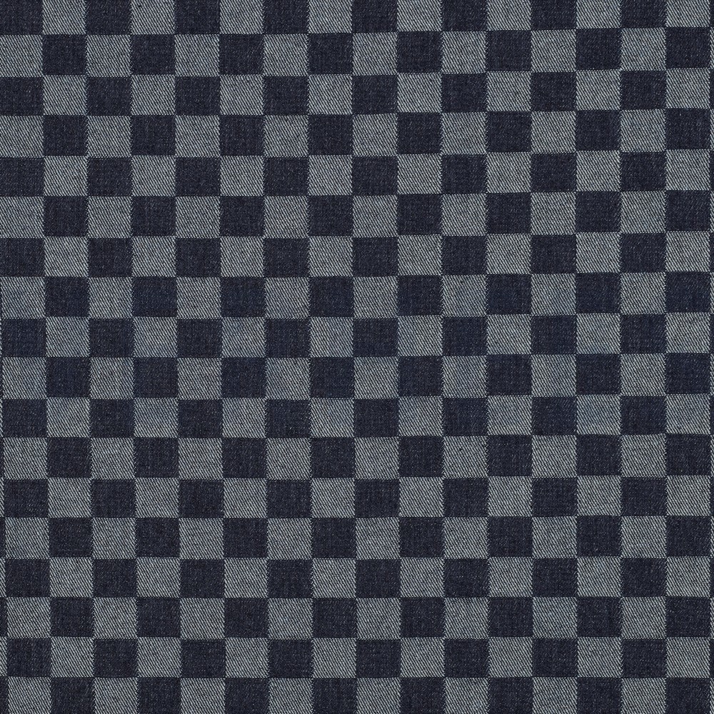 DENIM JACQUARD CHECKS JEANS