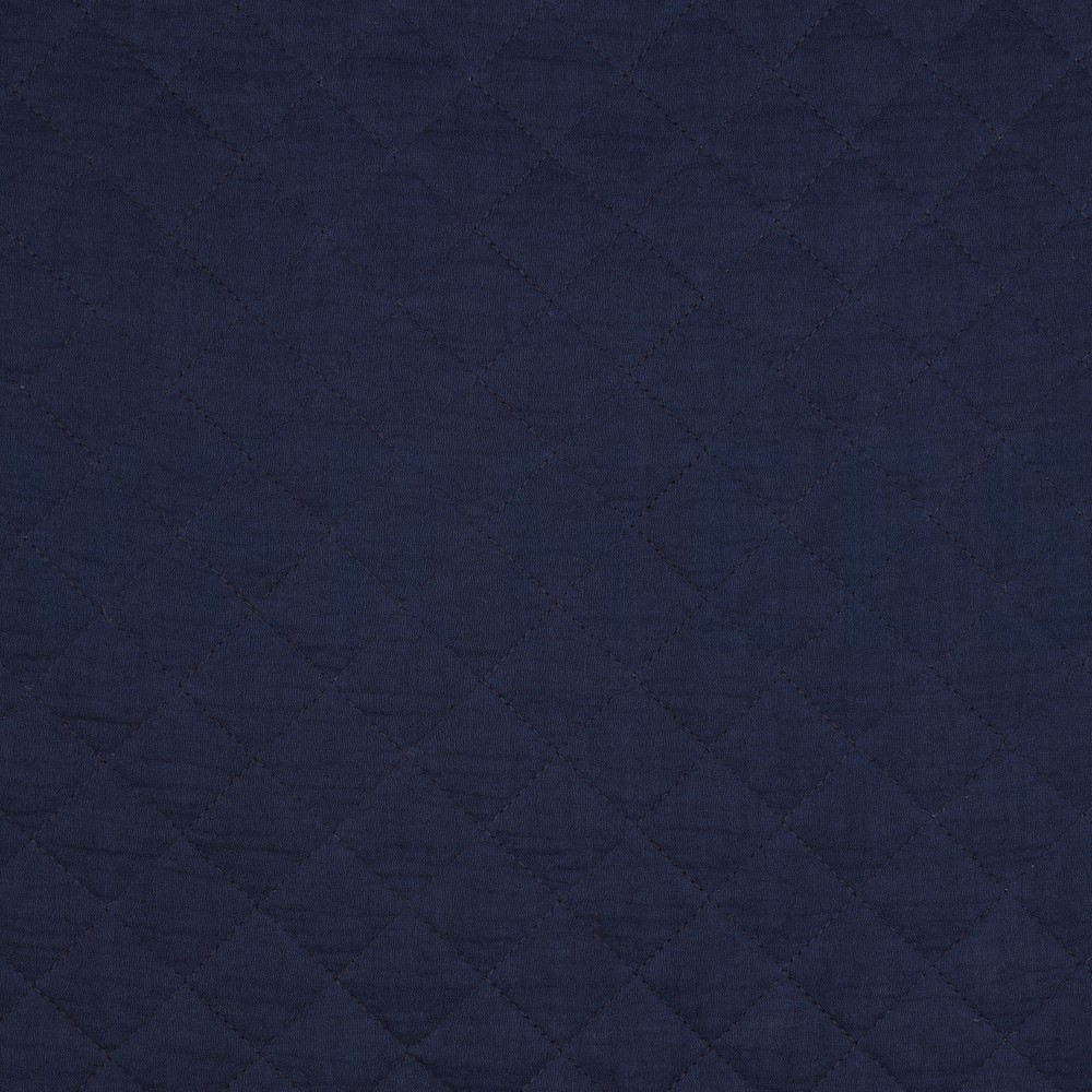 DOUBLE GAUZE QUILT NAVY