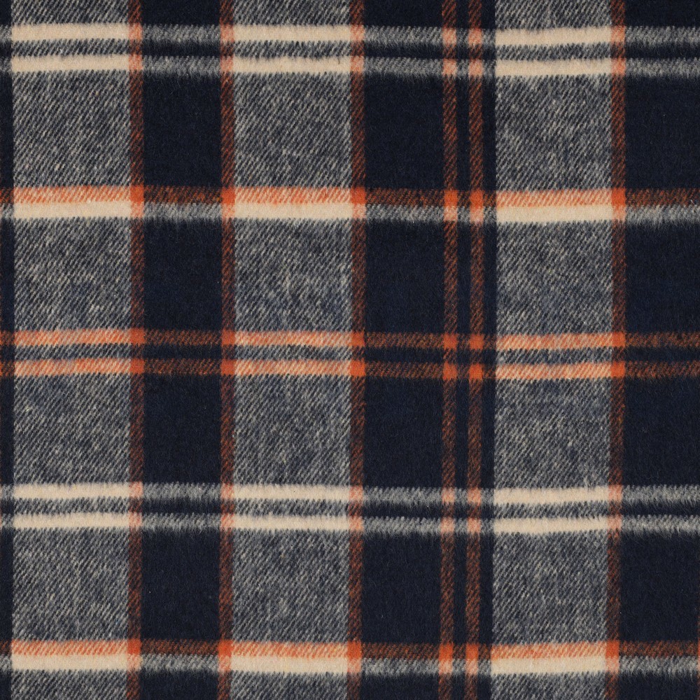 BRUSHED YARN DYED CHECKS NAVY