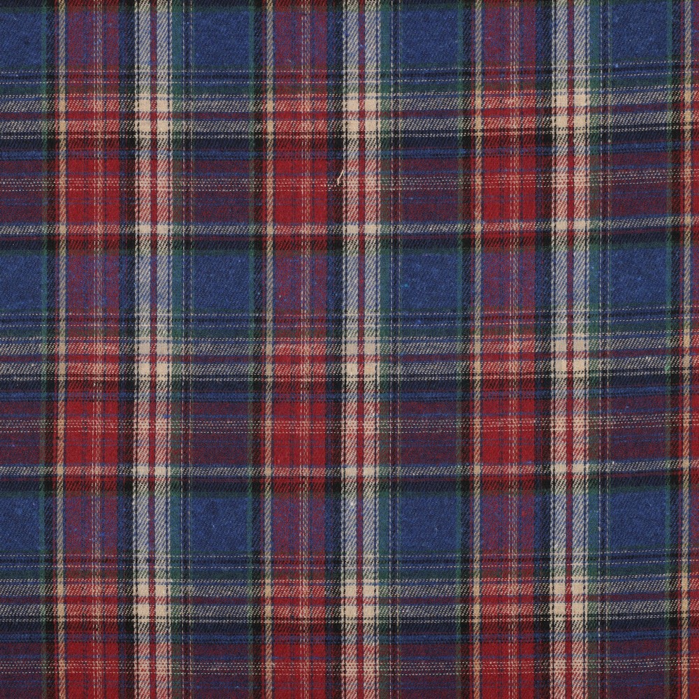 BRUSHED YARN DYED CHECKS BORDEAUX