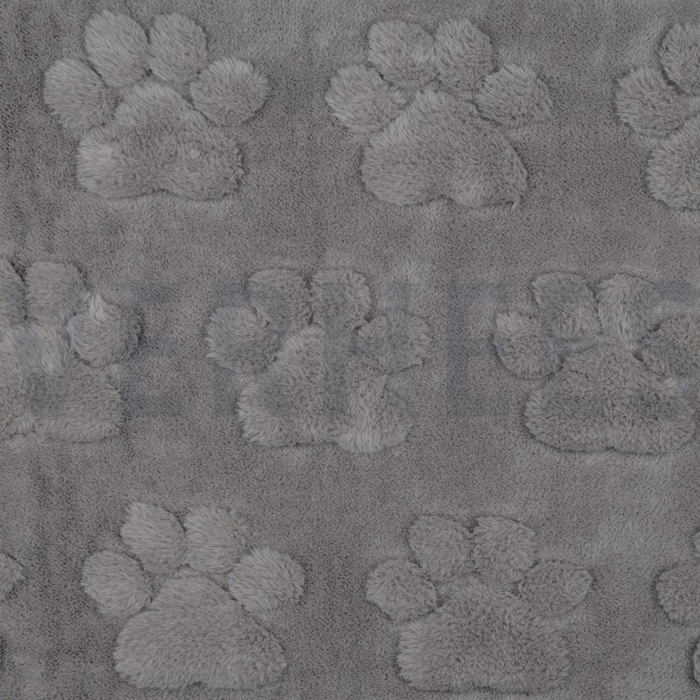 FLEECE DOG PAWS GREY