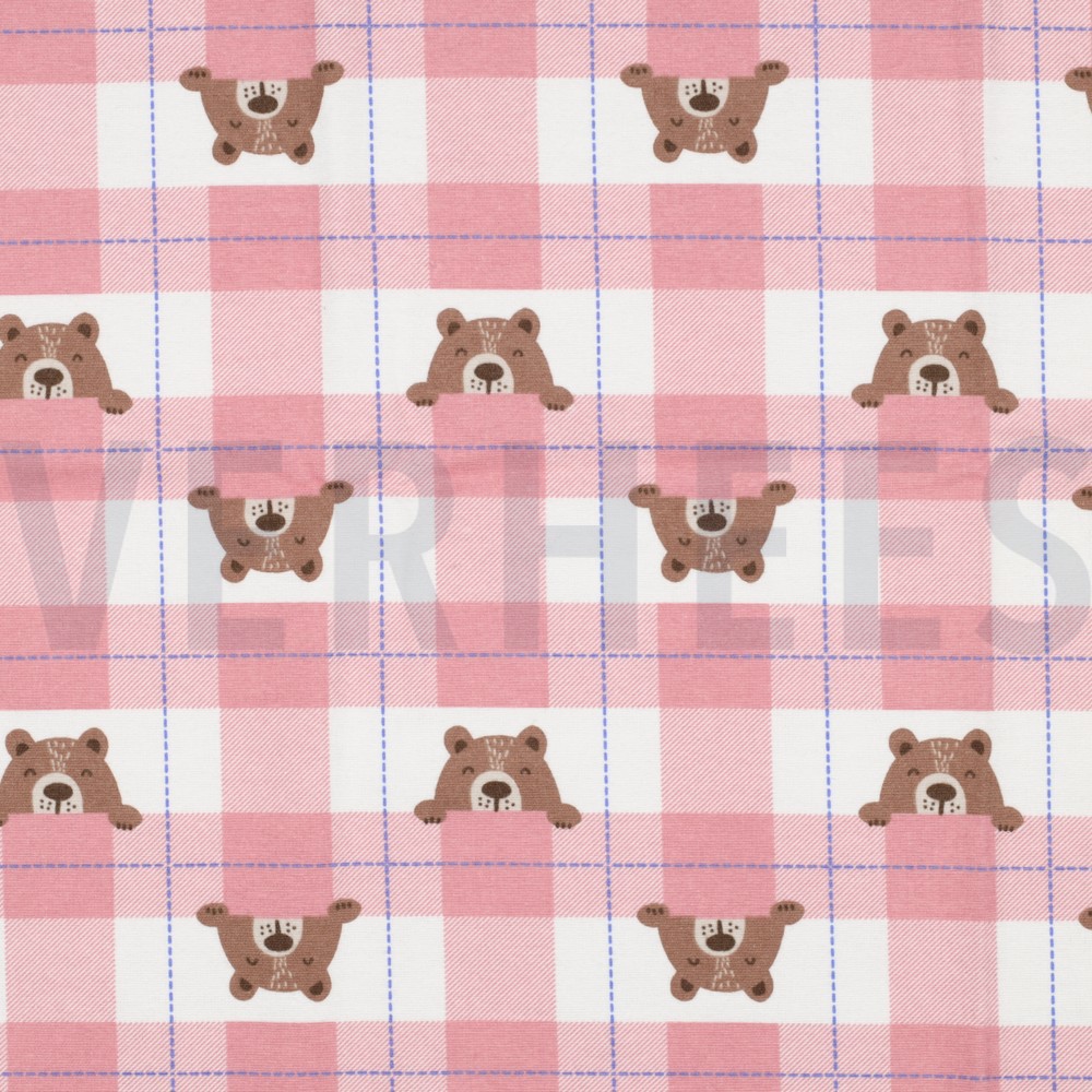 FLANNEL BEAR CHECK LIGHT PINK (hover)