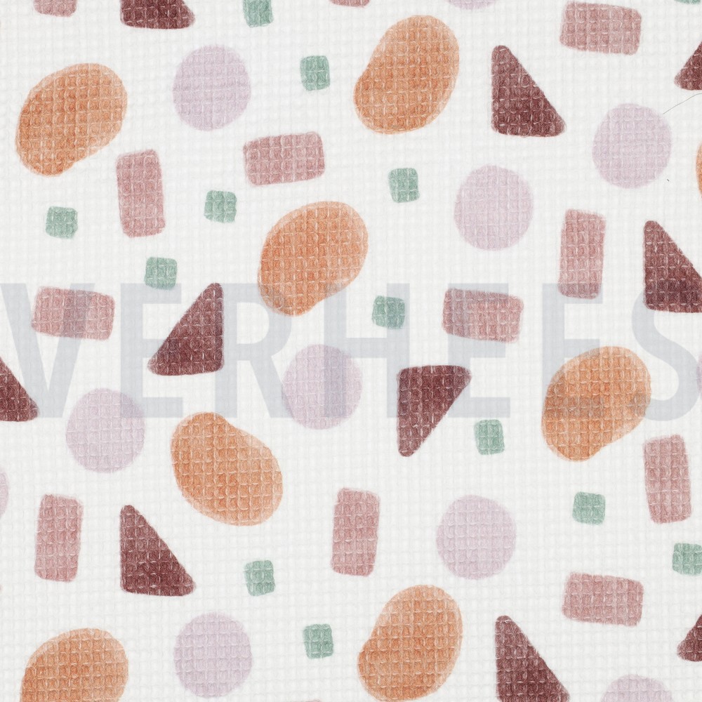 WAFFLE DIGITAL SHAPES WHITE / PINK (hover)