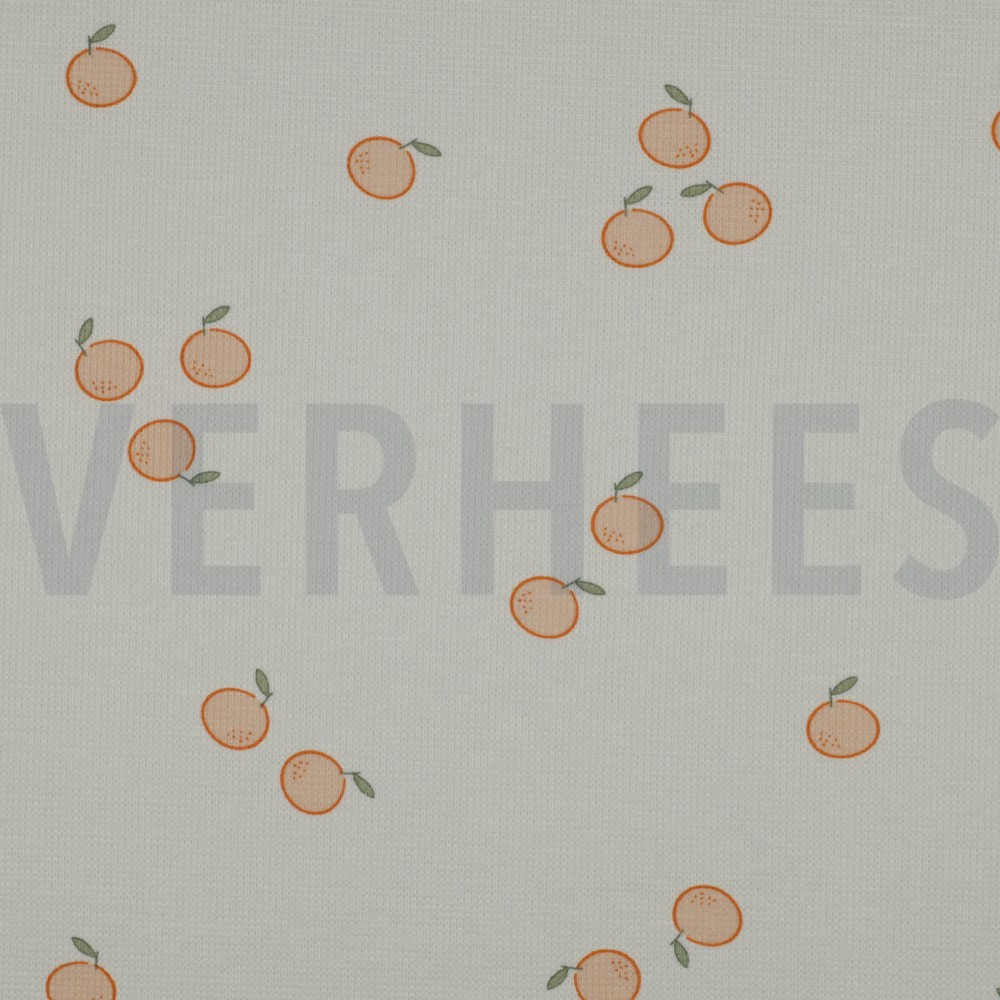 WAFFLE JERSEY ORANGES ECRU (hover)