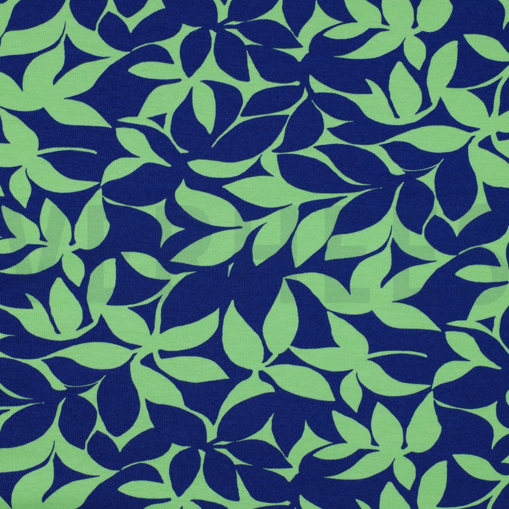 SOFT SWEAT LEAVES GREEN / NAVY