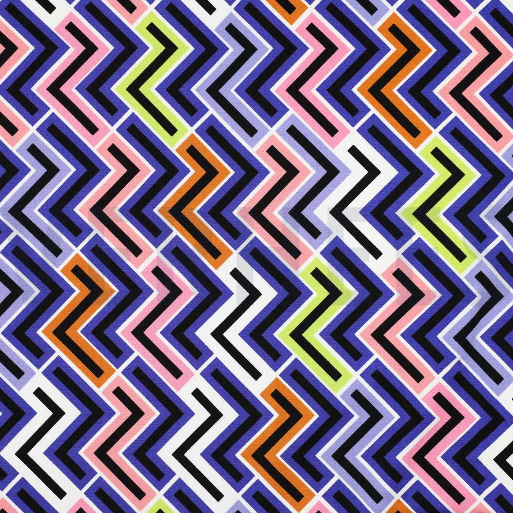 ROSELLA STRETCH GEOMETRIC PURPLE