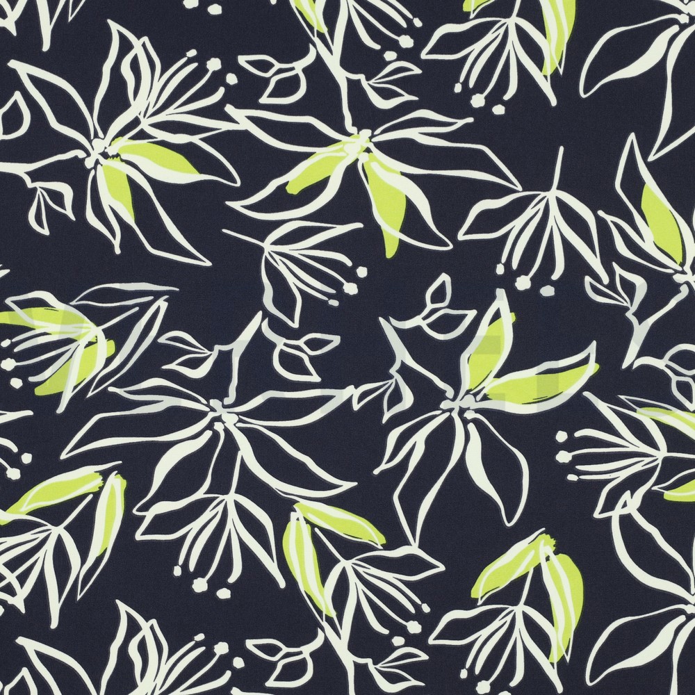 MAGNOLIA STRETCH FLOWERS NAVY