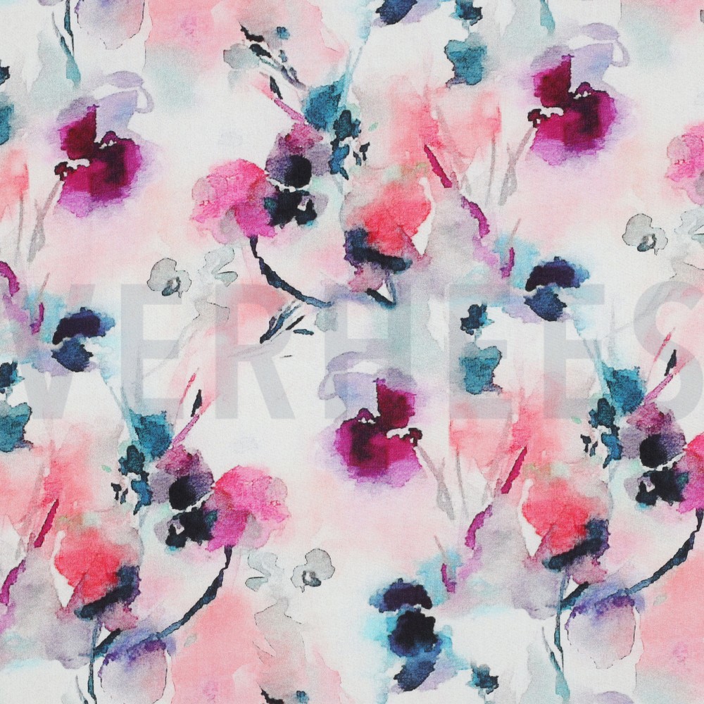 RADIANCE DIGITAL ABSTRACT FLOWERS PINK