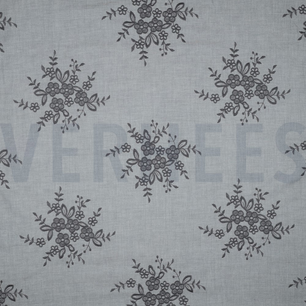 COTTON EMBROIDERY GREY