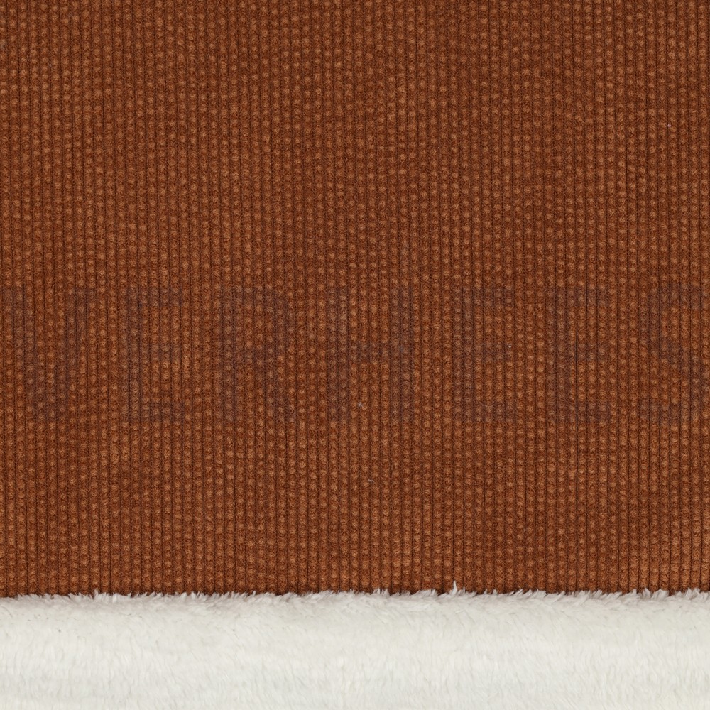 FAUX FUR CORDUROY RUST (hover)