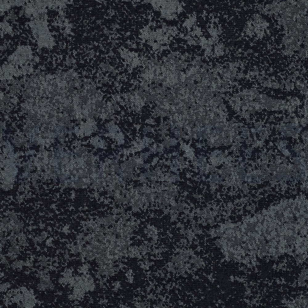 JEANS JACQUARD ABSTRACT INDIGO