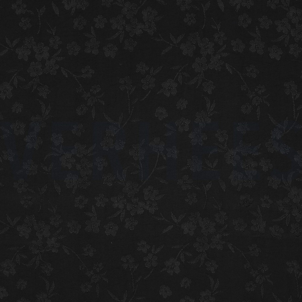 VISCOSE JACQUARD FLOWERS BLACK (hover)