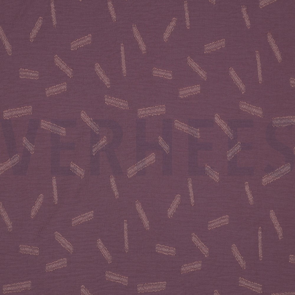 DOBBY JACQUARD STRIPES ROSEWOOD