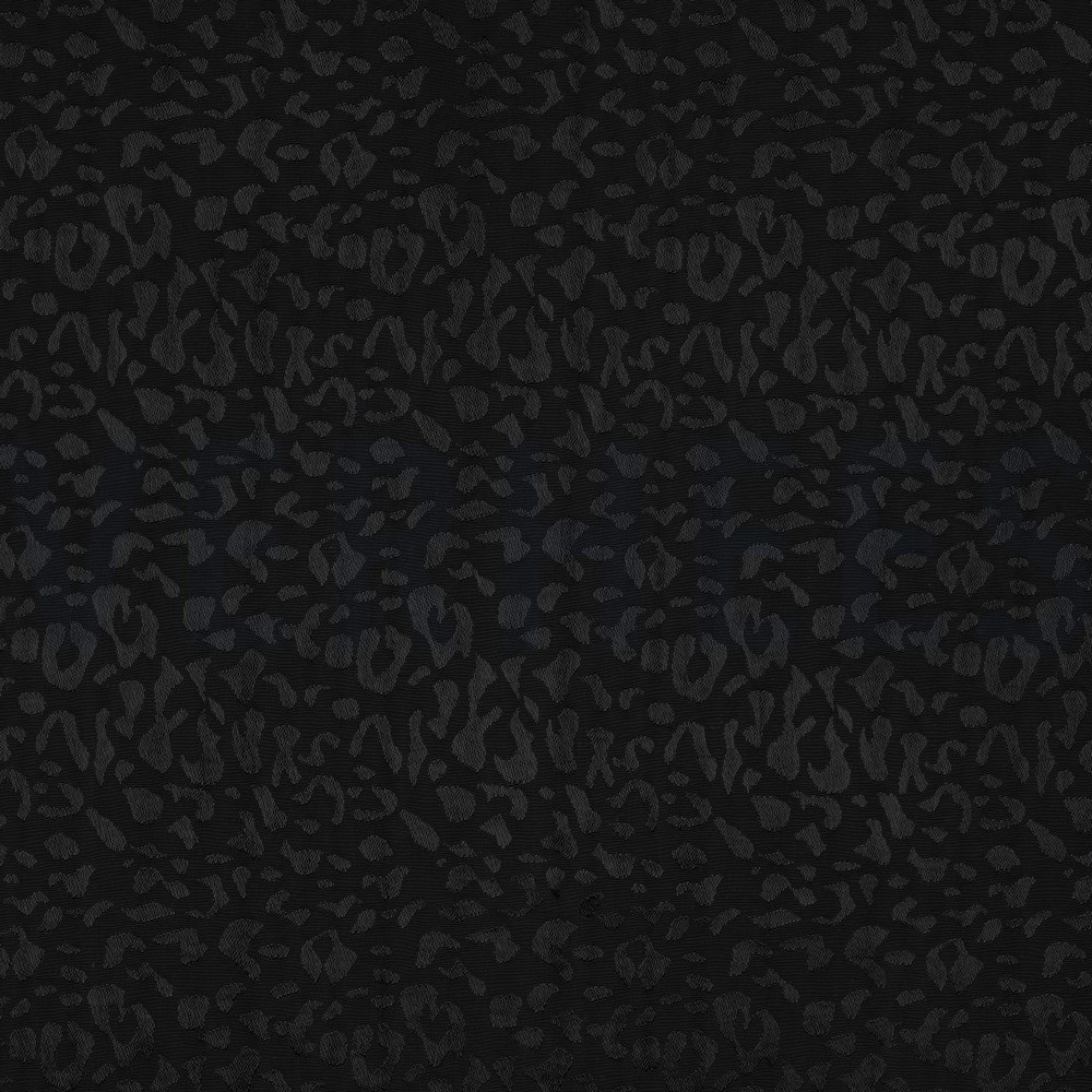 VISCOSE JACQUARD ANIMAL SKIN BLACK