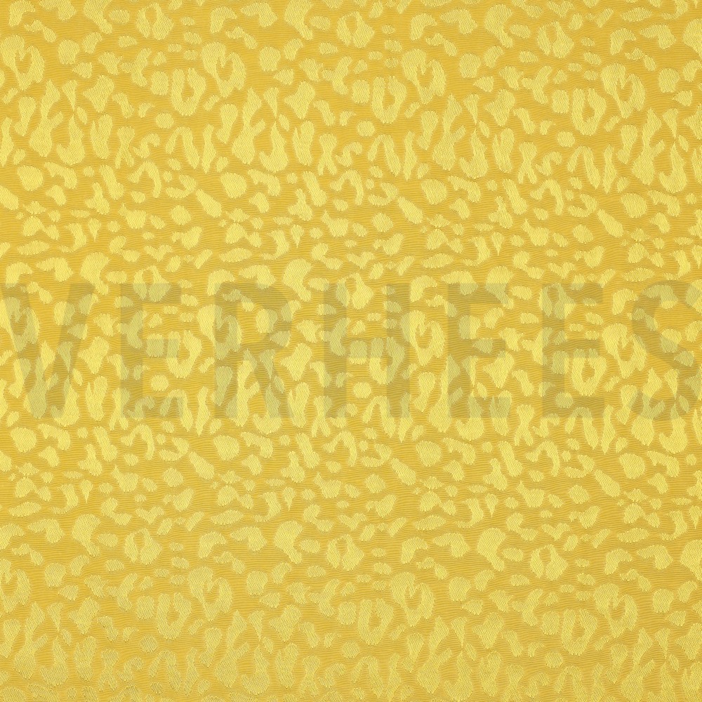 VISCOSE JACQUARD ANIMAL SKIN LEMON