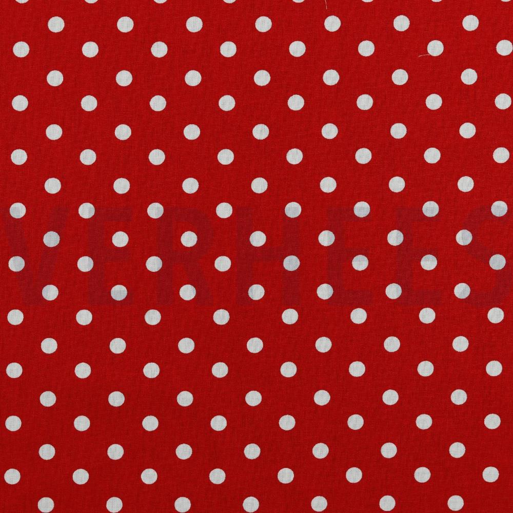 POPLIN DOTS RED