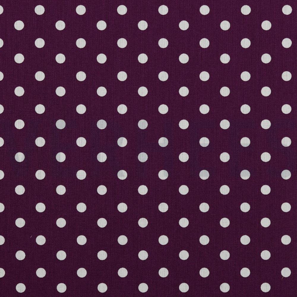 POPLIN DOTS PURPLE