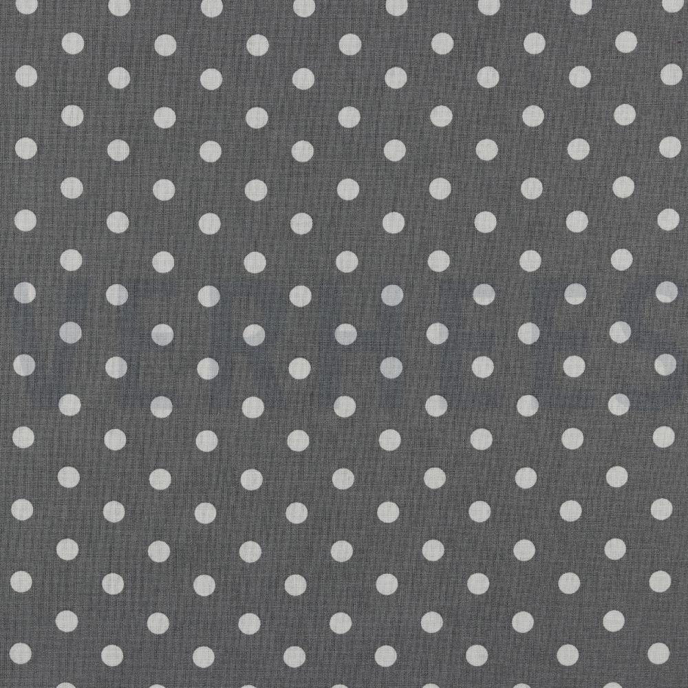 POPLIN DOTS GREY