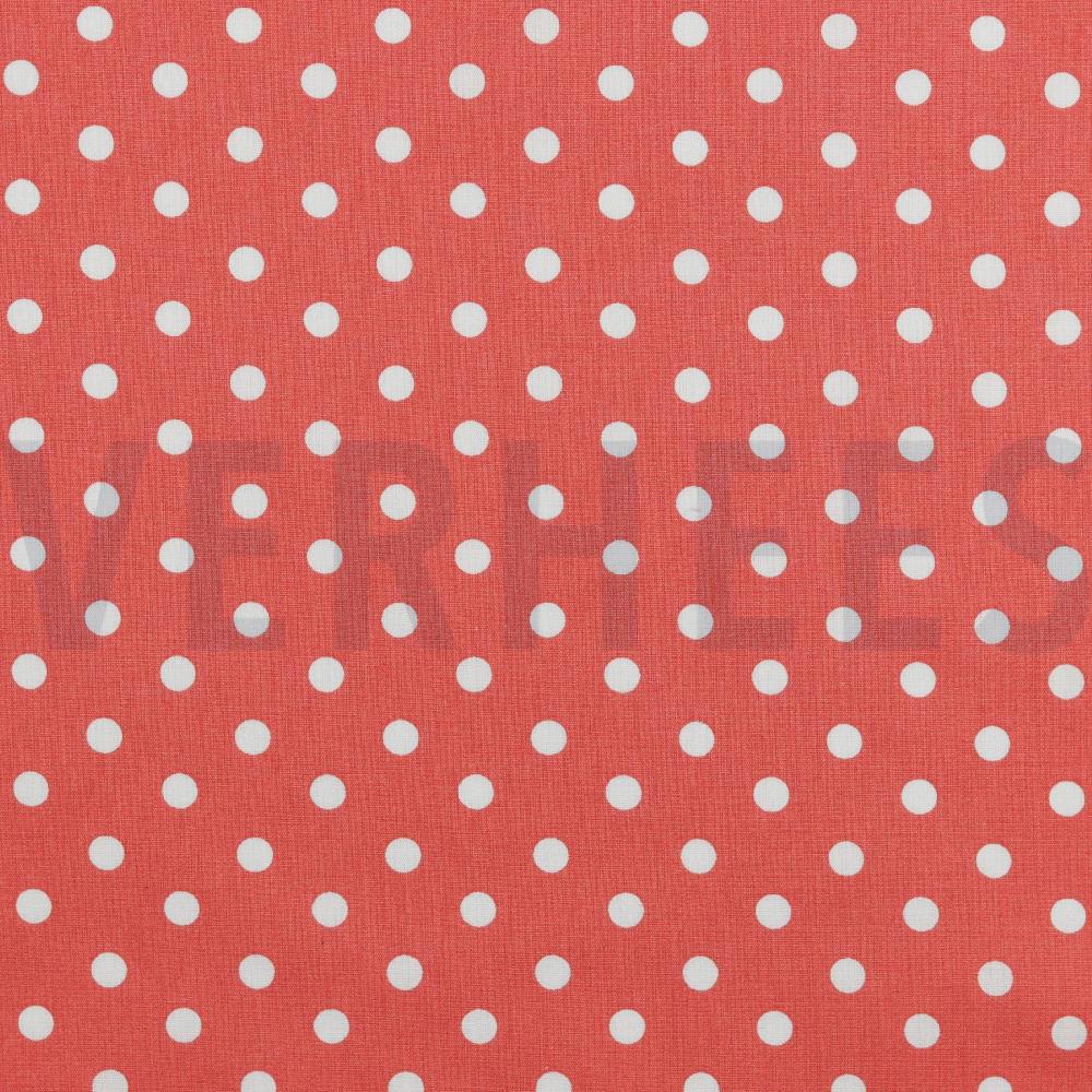 POPLIN DOTS CORAL