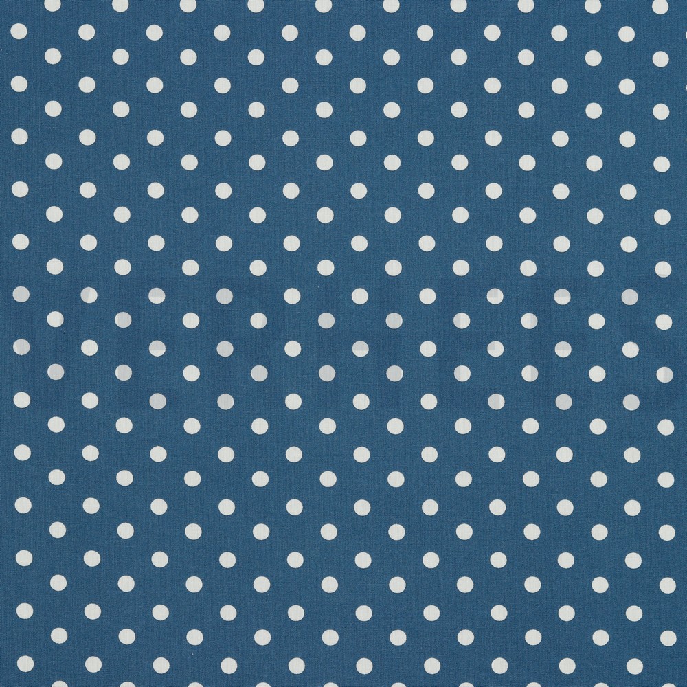 POPLIN DOTS BLUE