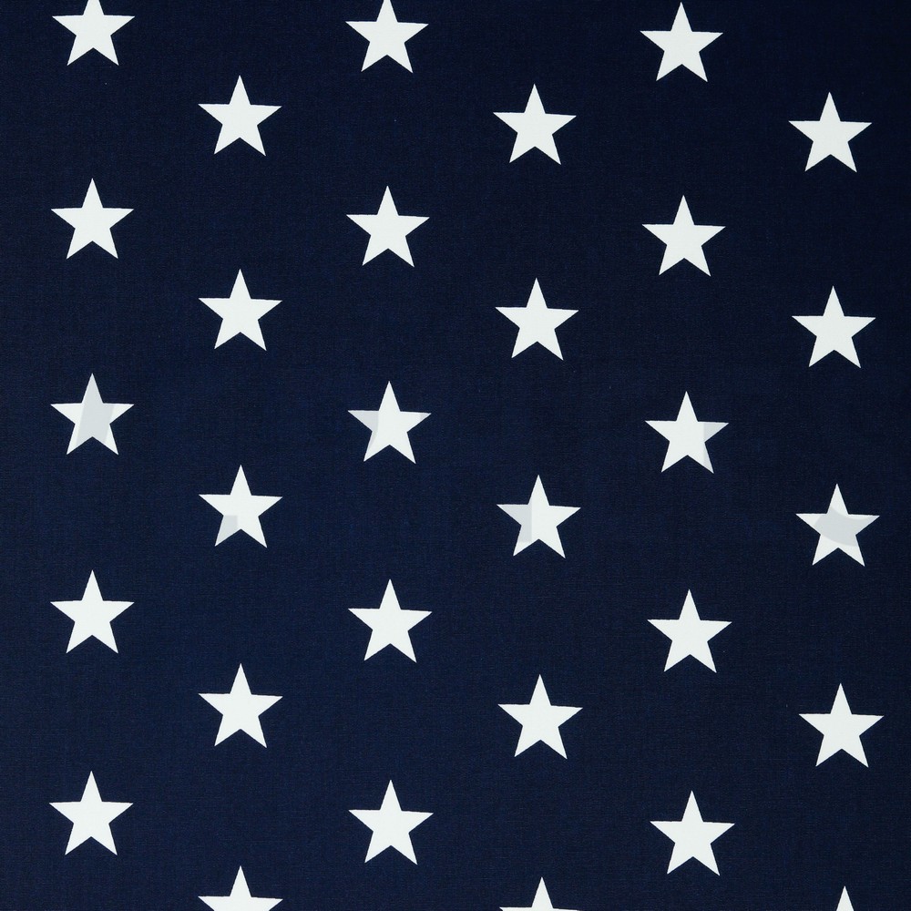 POPLIN STARS NAVY