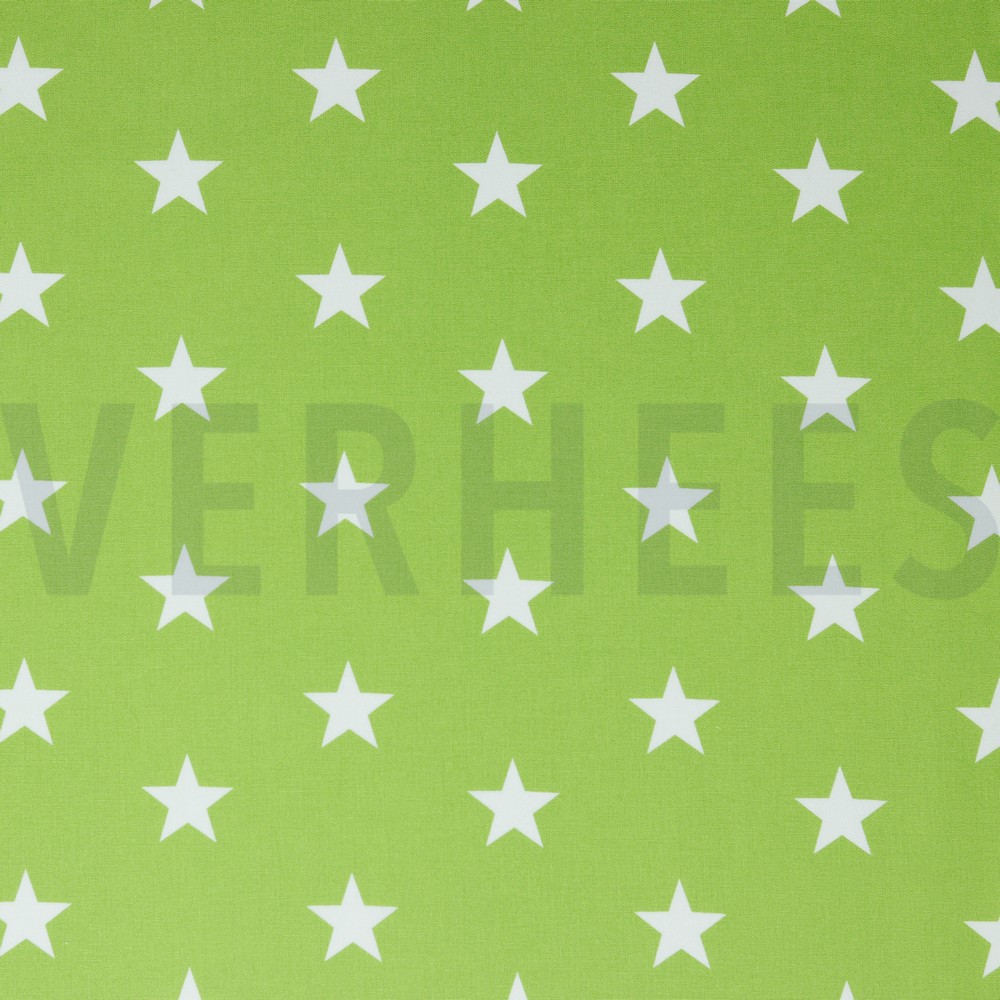 POPLIN STARS LIME