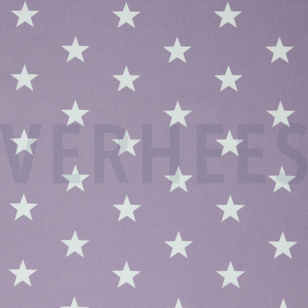 POPLIN STARS LILAC