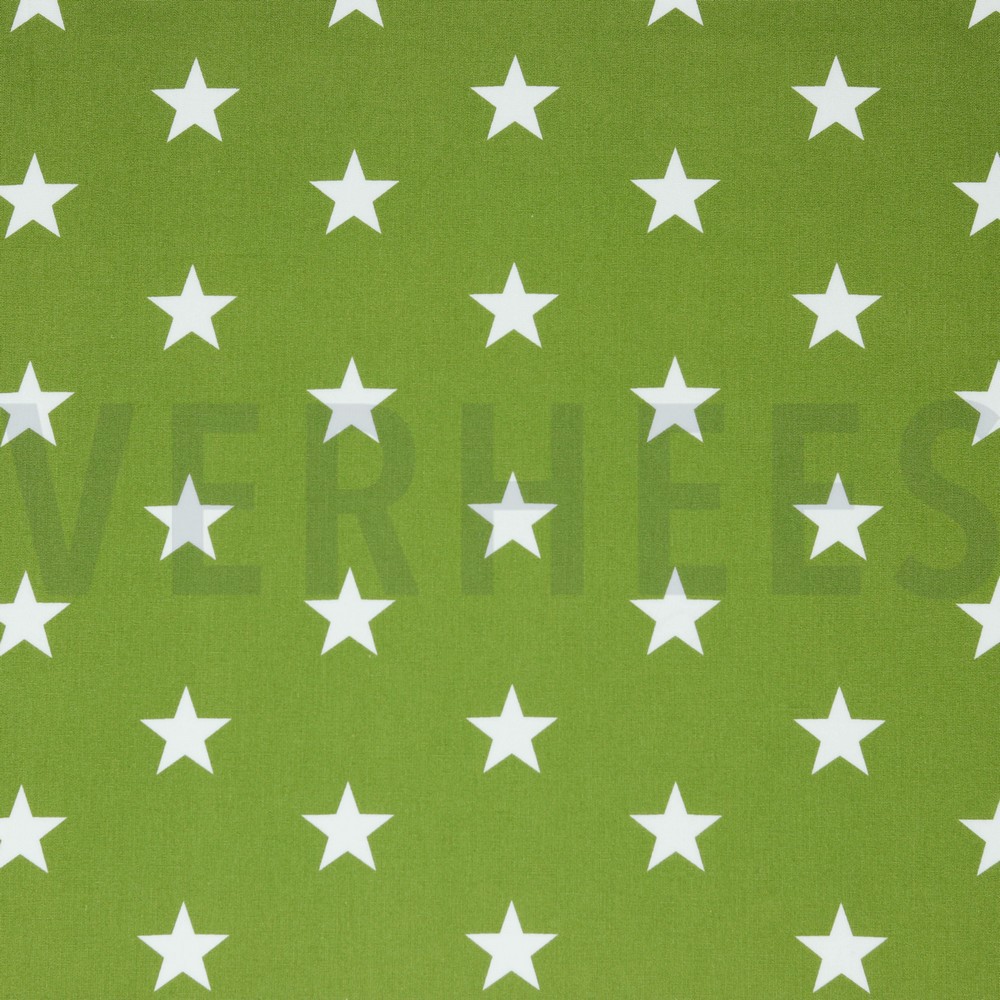 POPLIN STARS GREEN