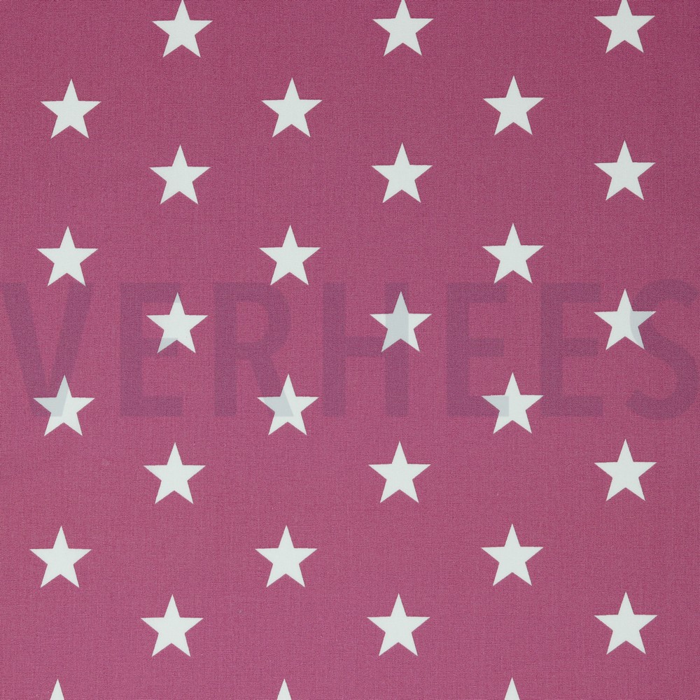 POPLIN STARS MAUVE