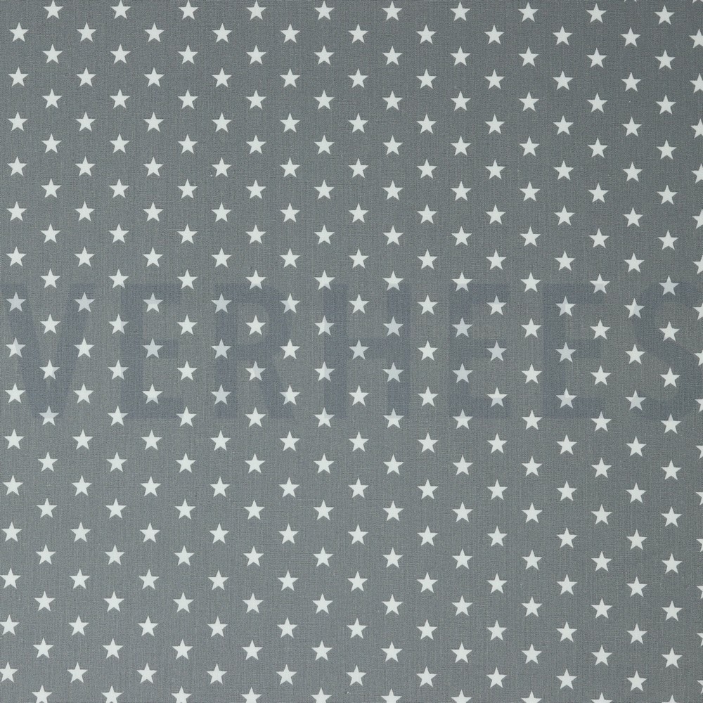 POPLIN PETIT STARS GREY