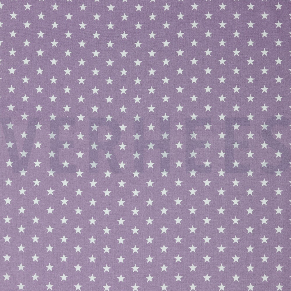 POPLIN PETIT STARS LILAC