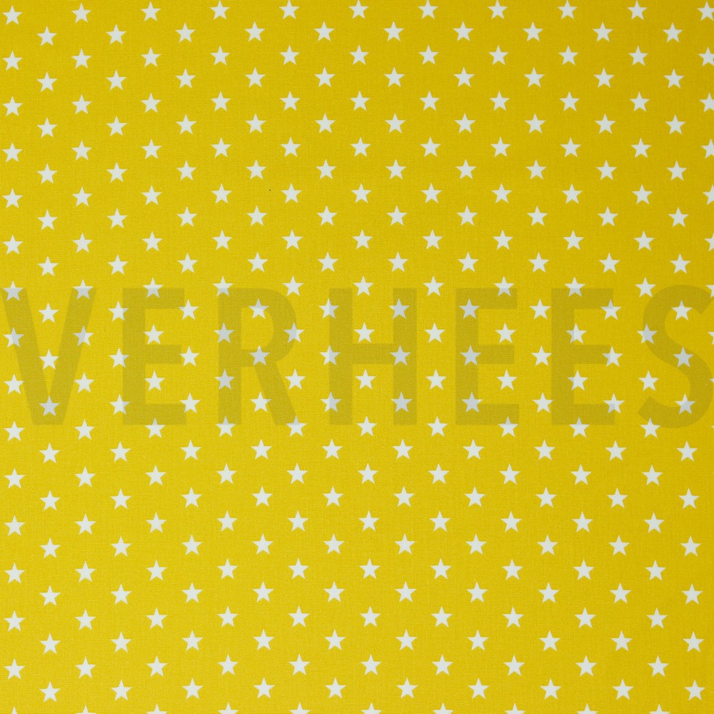 POPLIN PETIT STARS YELLOW