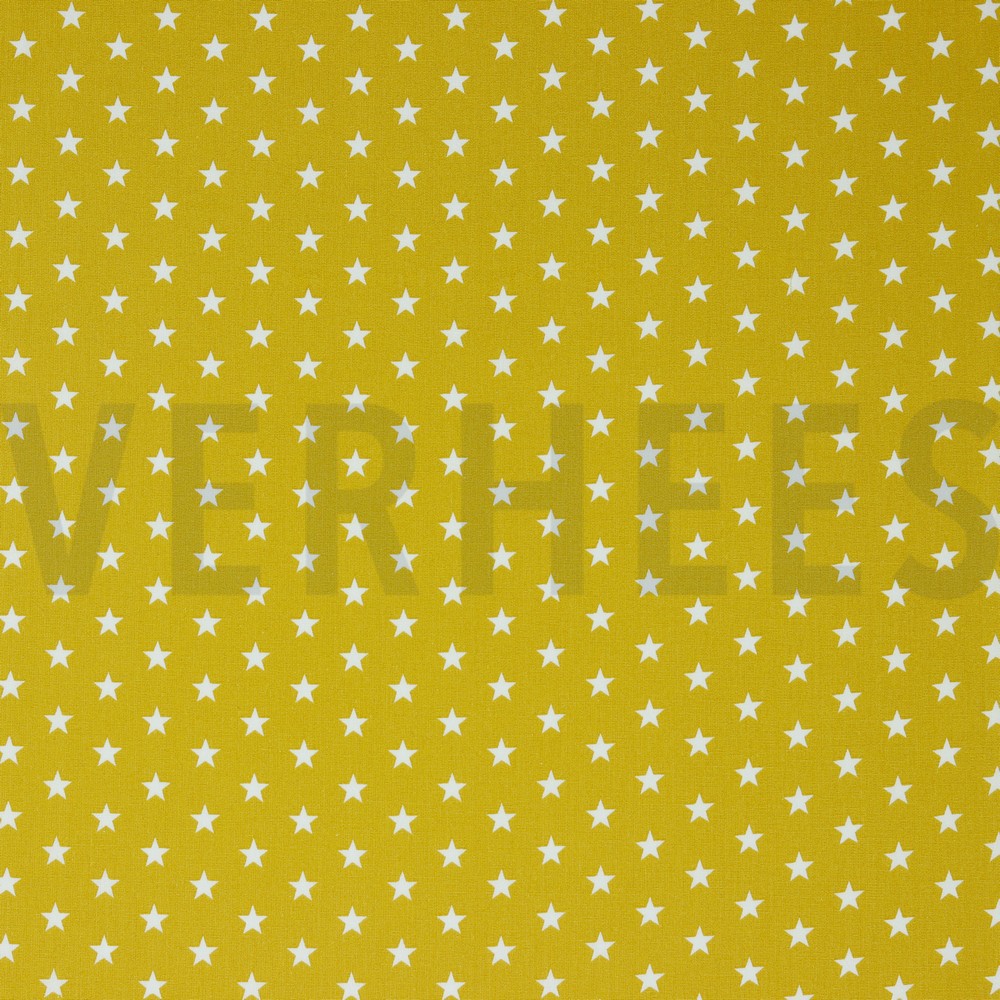 POPLIN PETIT STARS OCHRE