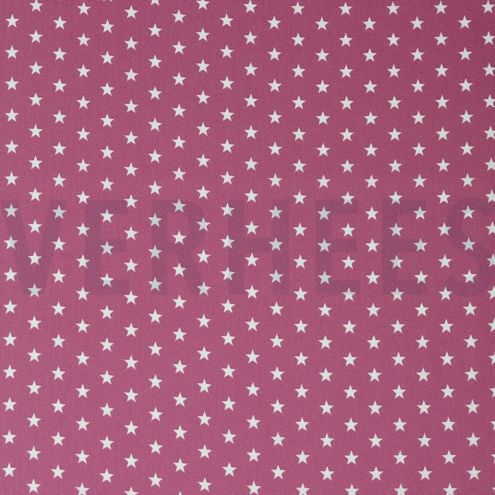 POPLIN PETIT STARS MAUVE