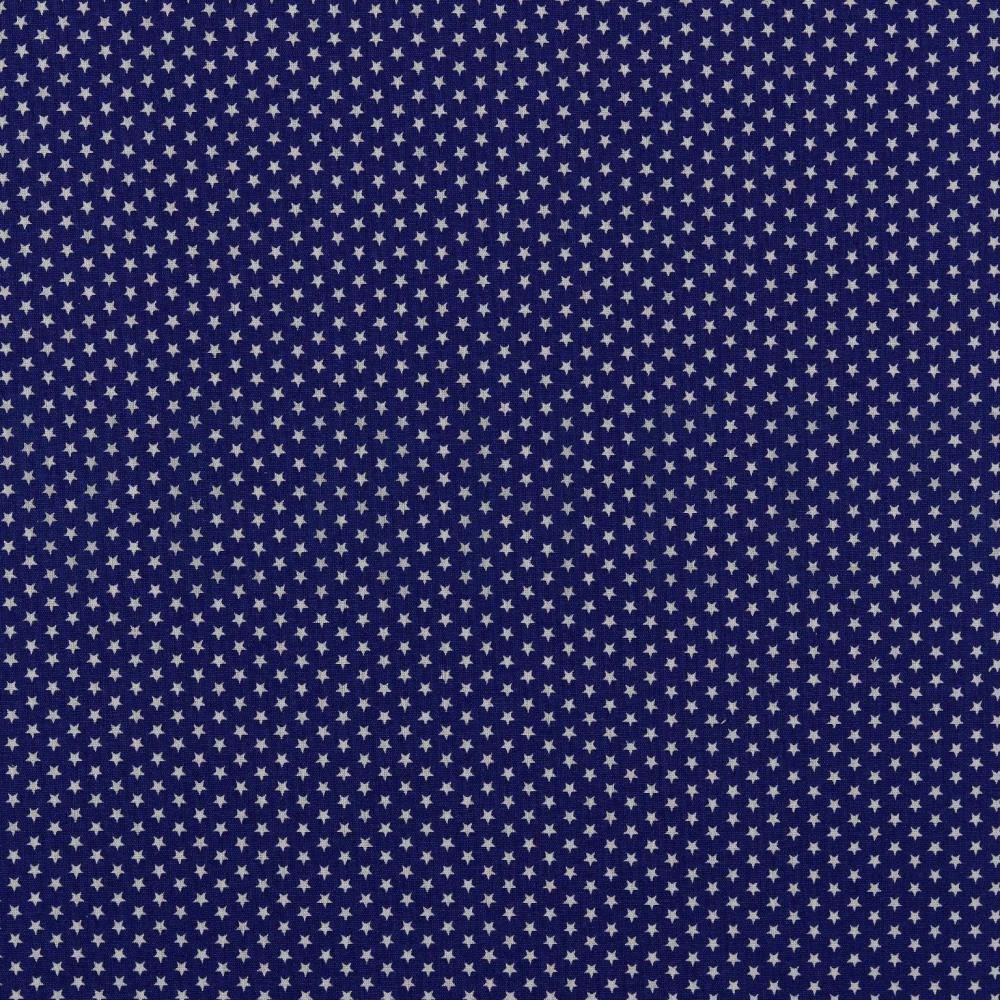 POPLIN MINI STARS COBALT