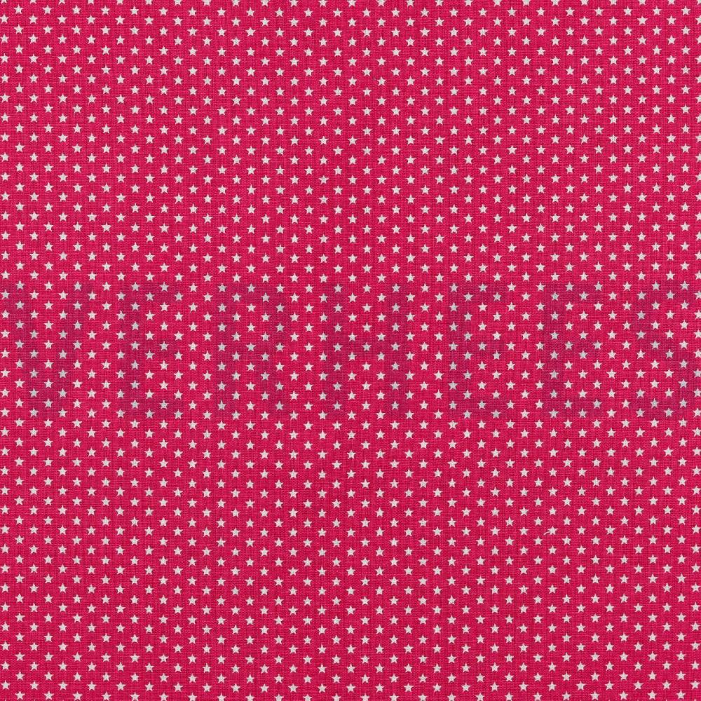 POPLIN MINI STARS PINK