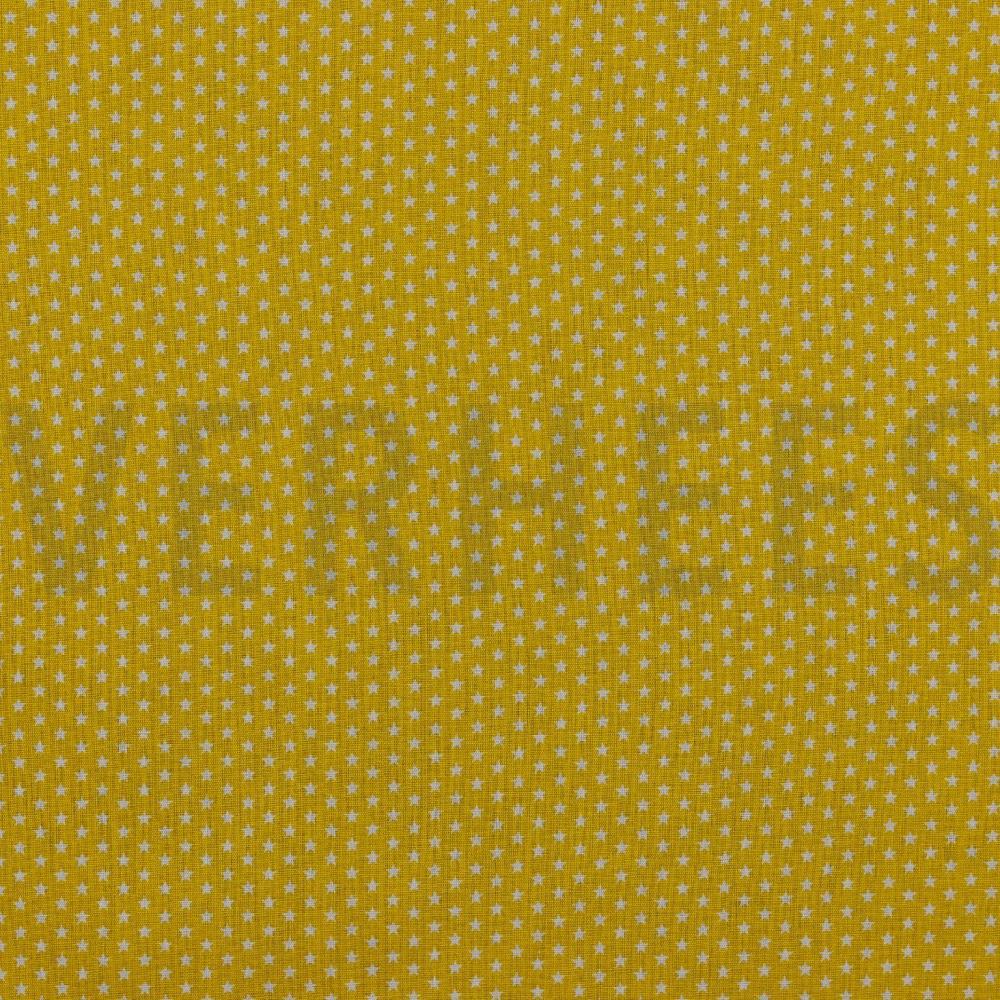 POPLIN MINI STARS YELLOW